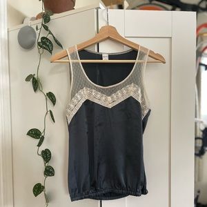 Kirra Grey Silky Tank Top